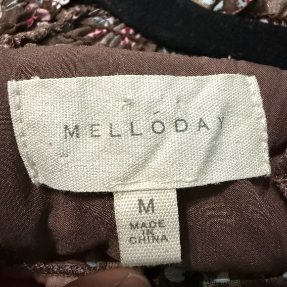 MELLODAY Brown Floral Dress - Picture 3 of 6